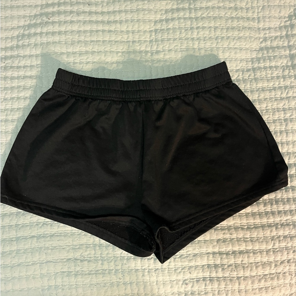 SHEIN Black Elastic Waist Shorts